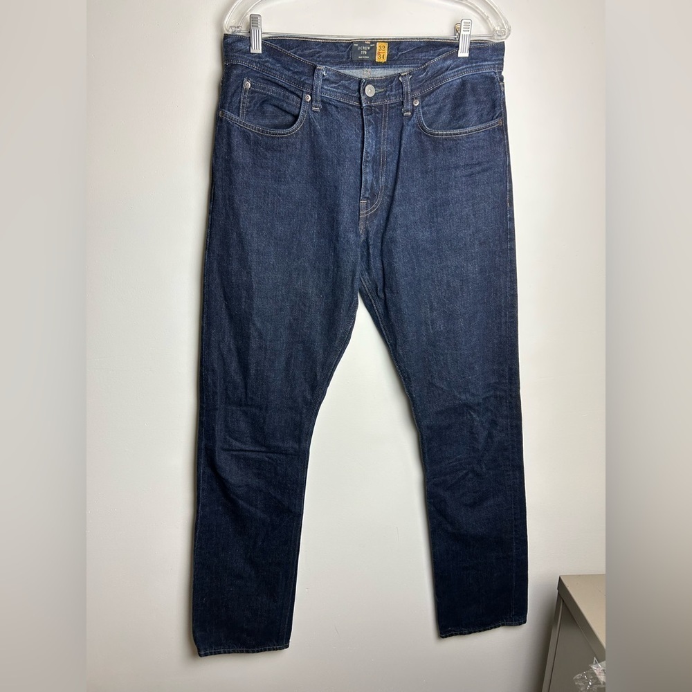 J.Crew 770 Selvedgecore Jeans Size 32X34 Men’s Straight Dark Blue